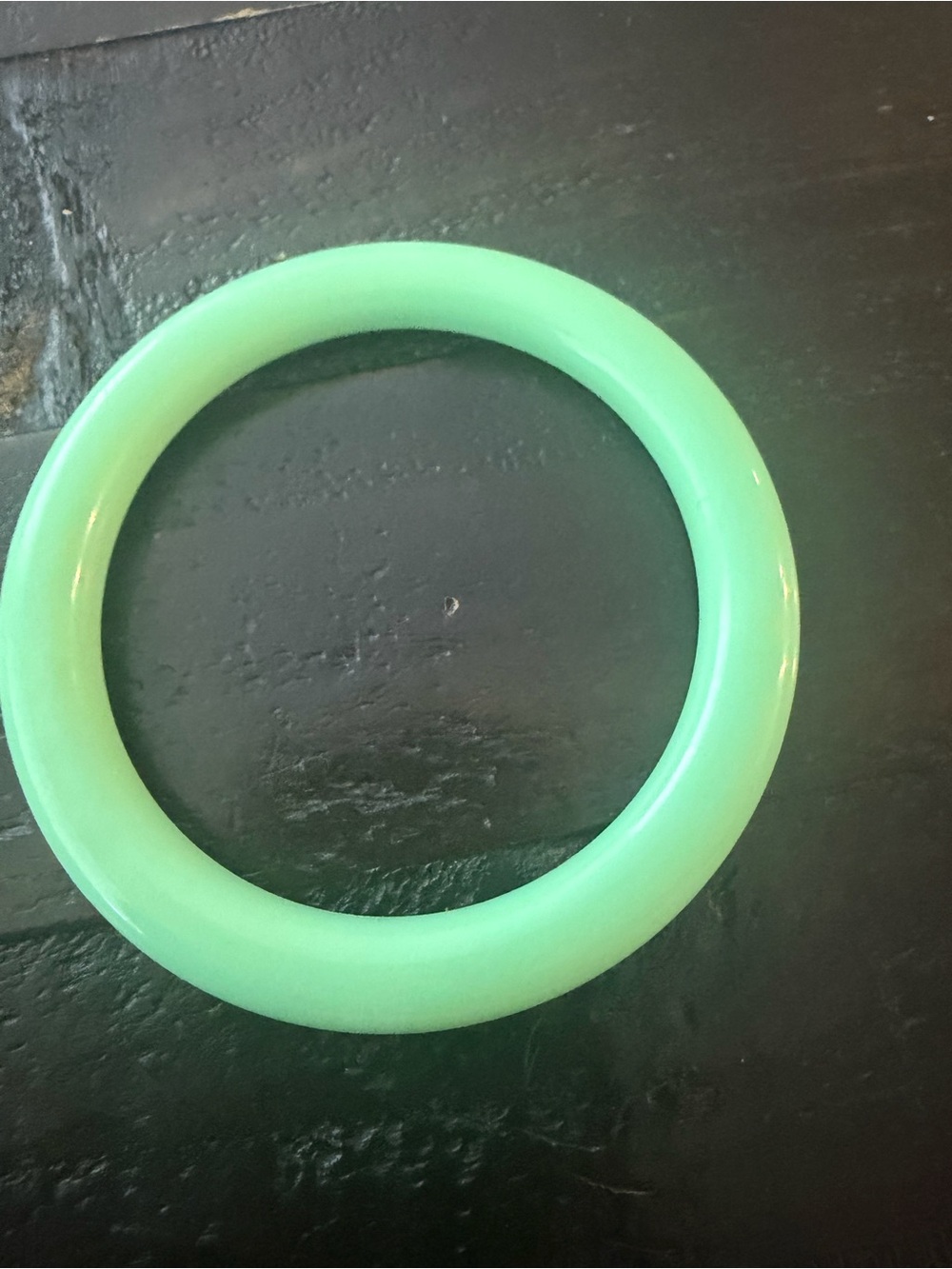 Mint Green Resin Bangle Bracelet